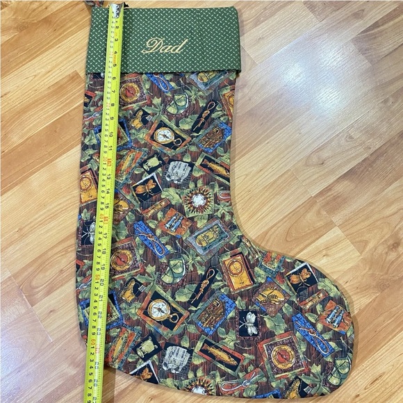 Quilted Christmas Stocking for Dad - Picture 2 of 10